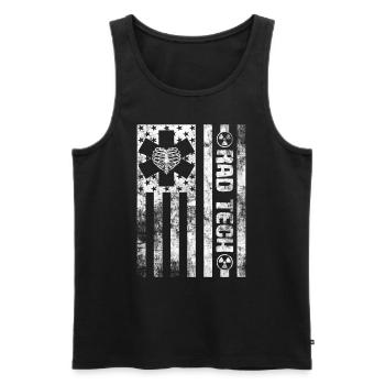 Abteilung für Radiologie Medizinische Bildgebung Witz Rad Tech - Männer Premium Bio Tank Top - Schwarz - Vorne - Michal (187cm)