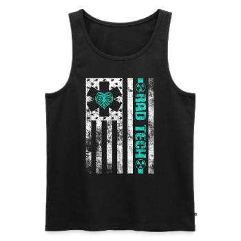 Abteilung für Radiologie Medizinische Bildgebung Witz Rad Tech - Männer Premium Bio Tank Top - Schwarz - Vorne - Michal (187cm)