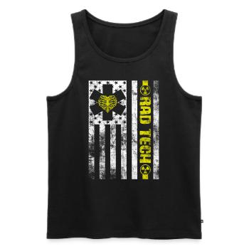 Abteilung für Radiologie Medizinische Bildgebung Witz Rad Tech - Männer Premium Bio Tank Top - Schwarz - Vorne - Michal (187cm)