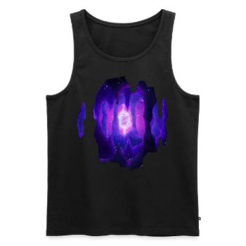 Mystic Cave Aquarellmalerei - Männer Premium Bio Tank Top - Schwarz - Vorne - AI Model Male 178 light (178cm)