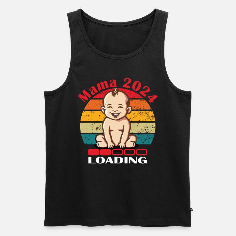 Mama 2024 Loading - Männer Premium Bio Tank Top - Schwarz