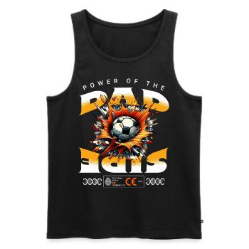 POWER OF THE DAD SIDE - Men's Premium Organic Tank Top - black - Front - Michal (187cm)
