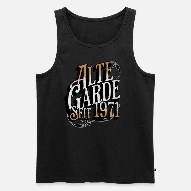 Alte Garde seit 1971 - Männer Premium Bio Tank Top - Schwarz