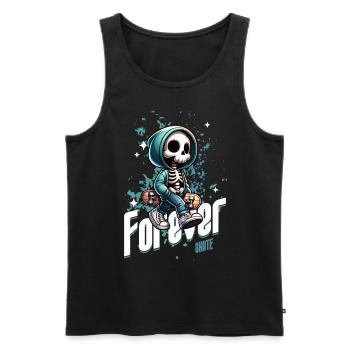 Forever Skate Skateboard - Débardeur bio Premium Homme - noir - Devant - Michal (187cm)