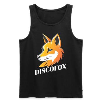 Discofox tanzen Tänzer Tänzerin 80er Disco - Männer Premium Bio Tank Top - Schwarz - Vorne - Michal (187cm)