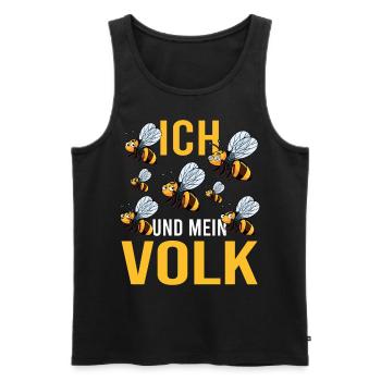 Me and my colony Bees Beekeeping Honey - Men's Premium Organic Tank Top - black - Front - AI Model Male 178 light (178cm)
