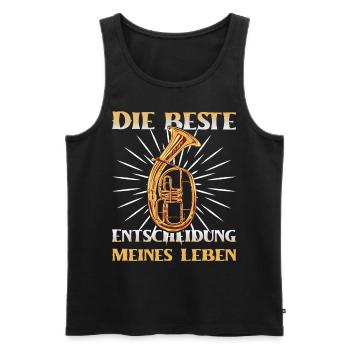 Die beste Entscheidung meines Lebens Ten - Männer Premium Bio Tank Top - Schwarz - Vorne - Michal (187cm)