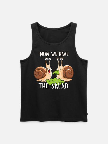 Now we have the Salad - Männer Premium Bio Tank Top - Schwarz