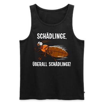 Schädlinge - Männer Premium Bio Tank Top - Schwarz - Vorne - Michal (187cm)