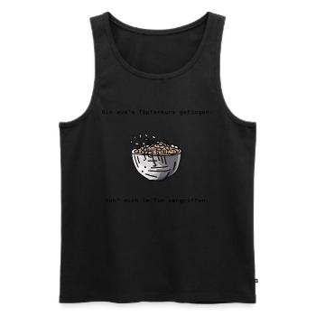 Töpferkurs - Männer Premium Bio Tank Top - Schwarz - Vorne - Michal (187cm)