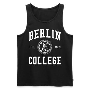 BERLIN Collège Université Universität Hochschule - Débardeur bio Premium Homme - noir - Devant - Michal (187cm)