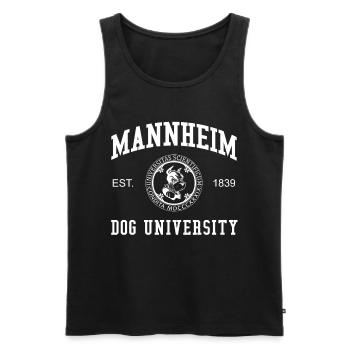 Mannheim Dog University Universität Hochschule Uni - Men's Premium Organic Tank Top - black - Front - Michal (187cm)