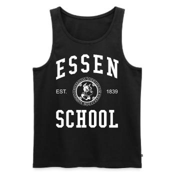 Essen School University Universität Hochschule Uni - Men's Premium Organic Tank Top - black - Front - Michal (187cm)