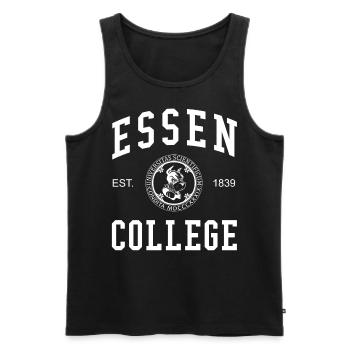 Collège universitaire d’Essen - Débardeur bio Premium Homme - noir - Devant - Michal (187cm)