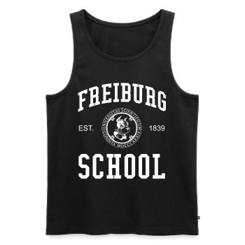 Freiburg School University College School University - Débardeur bio Premium Homme - noir - Devant - Michal (187cm)