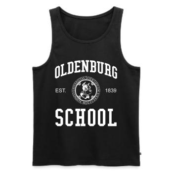 Oldenburg School Universität Hochschule University - Männer Premium Bio Tank Top - Schwarz - Vorne - Michal (187cm)