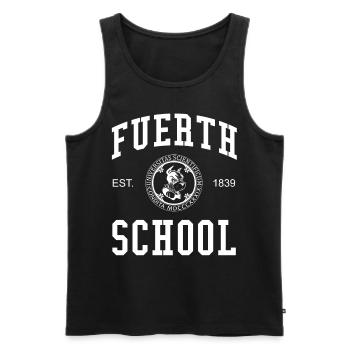 Fürth School University College University School - Men's Premium Organic Tank Top - black - Front - Michal (187cm)