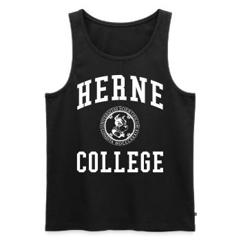 Herne College University Universität Hochschule - Débardeur bio Premium Homme - noir - Devant - Michal (187cm)
