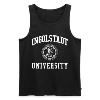 Ingolstadt University Universität Hochschule Uni - Männer Premium Bio Tank Top - Schwarz - Vorne - Michal (187cm)