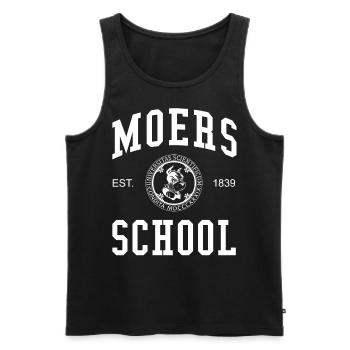 Moers School University University University School - Men's Premium Organic Tank Top - black - Front - Michal (187cm)