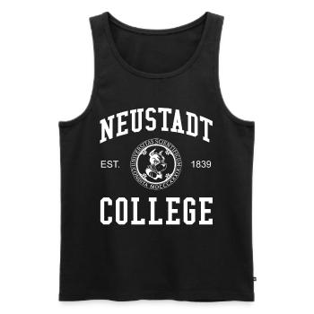 Neustadt College University Universität Hochschule - Men's Premium Organic Tank Top - black - Front - Michal (187cm)