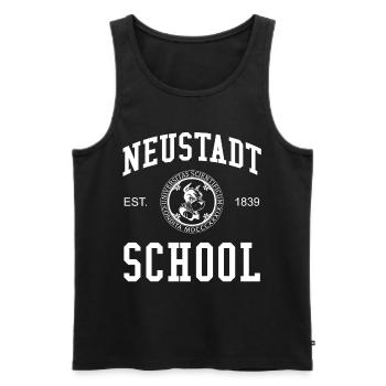 Neustadt School University College School University - Men's Premium Organic Tank Top - black - Front - Michal (187cm)