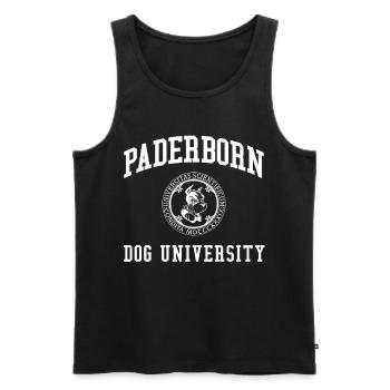 Collège universitaire canin de Paderborn - Débardeur bio Premium Homme - noir - Devant - Michal (187cm)