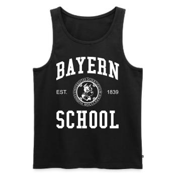Bayern School Hochschule University Schule Uni - Men's Premium Organic Tank Top - black - Front - Michal (187cm)