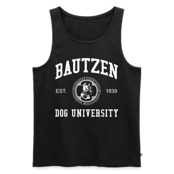 Bautzen Dog University Universität Hochschule Uni - Men's Premium Organic Tank Top - black - Front - Michal (187cm)