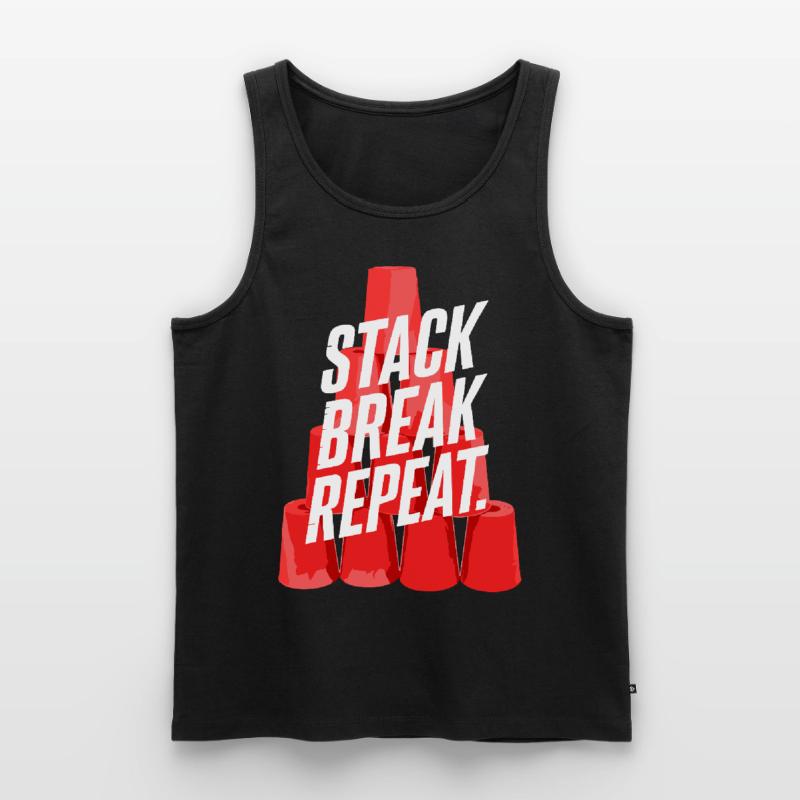 Stack Break Repeat Stacking Cups Speed Stacker Männer Premium Bio Tank Top