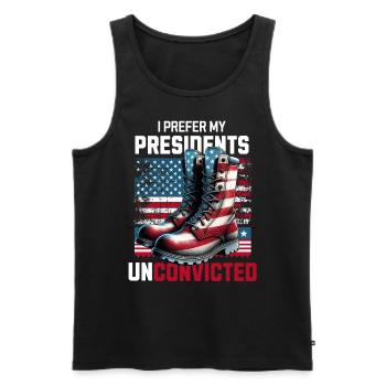 Ich bevorzuge die unverurteilten, lustigen Abstimmungen meiner Präsidenten - Männer Premium Bio Tank Top - Schwarz - Vorne - AI Model Male 178 light (178cm)