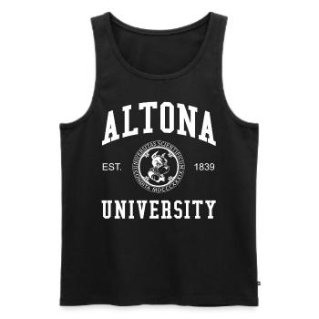 Hamburg Altona University Universität Hochschule - Männer Premium Bio Tank Top - Schwarz - Vorne - Michal (187cm)