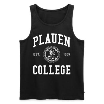 Plauen College University Universität Hochschule - Débardeur bio Premium Homme - noir - Devant - AI Model Male 178 light (178cm)