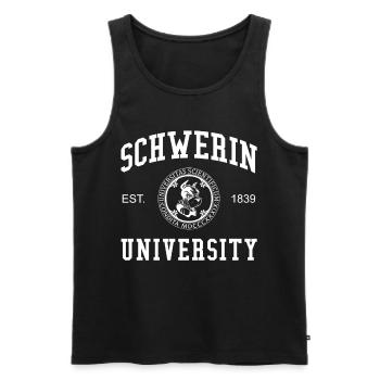 Université Schwerin Universität Hochschule Uni - Débardeur bio Premium Homme - noir - Devant - Michal (187cm)
