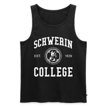 Schwerin College University Universität Hochschule - Débardeur bio Premium Homme - noir - Devant - Michal (187cm)