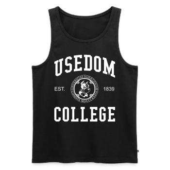 Collège Usedom Université Universität Hochschule - Débardeur bio Premium Homme - noir - Devant - Michal (187cm)