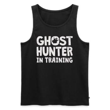 Ghost Hunter Paranormal Investigator Geisterjagd - Männer Premium Bio Tank Top - Schwarz - Vorne - AI Model Male 178 light (178cm)