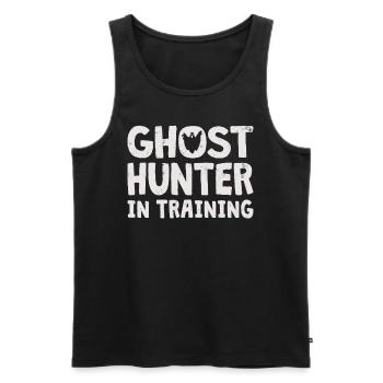 Ghost Hunter Paranormal Investigator Geisterjagd - Männer Premium Bio Tank Top - Schwarz - Vorne - AI Model Male 178 light (178cm)