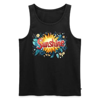 Sunshine Summer Vibes - Débardeur bio Premium Homme - noir - Devant - Michal (187cm)
