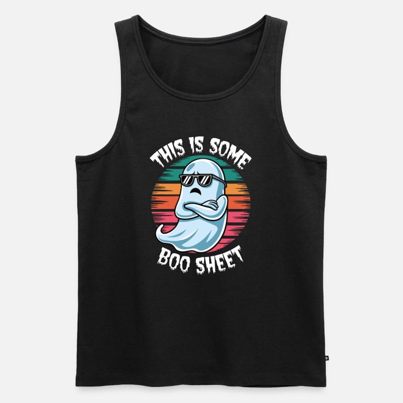 This is some boo sheet - Männer Premium Bio Tank Top - Schwarz