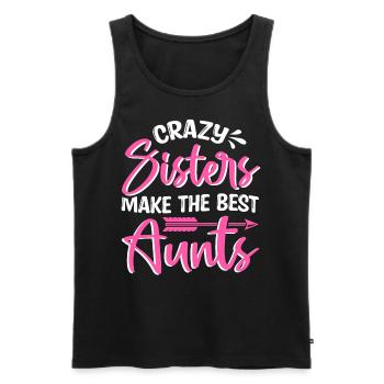 Sisters Best Aunts Baby Pregnancy Announcement - Männer Premium Bio Tank Top - Schwarz - Vorne - AI Model Male 178 light (178cm)