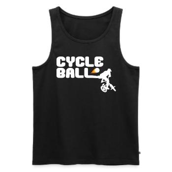 Cycle Ball Funny Cycle Ball - Männer Premium Bio Tank Top - Schwarz - Vorne - AI Model Male 178 light (178cm)