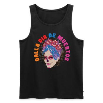 Dalla Dia De Muertos Day Of The Dead - Men's Premium Organic Tank Top - black - Front - Michal (187cm)