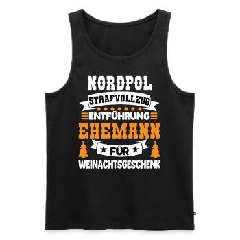 Pénitencier du pôle Nord Kidnapping mari pour Weinac - Débardeur bio Premium Homme - noir - Devant - Michal (187cm)