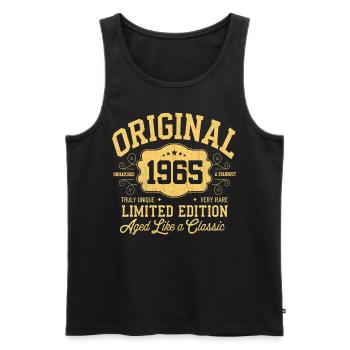 Original 1965 - 60e anniversaire Édition classique - Débardeur bio Premium Homme - noir - Devant - Michal (187cm)