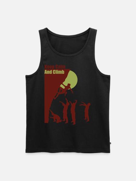 Bergsteigen - Männer Premium Bio Tank Top - Schwarz