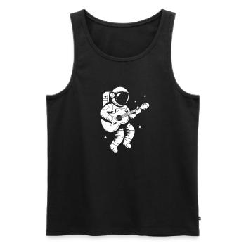 Astronaute - Débardeur bio Premium Homme - noir - Devant - Michal (187cm)