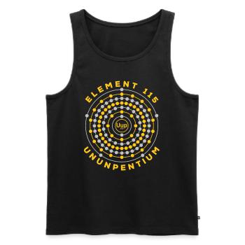 Element 115 Ununpentium Anti Gravity Moscovium - Débardeur bio Premium Homme - noir - Devant - AI Model Male 178 light (178cm)