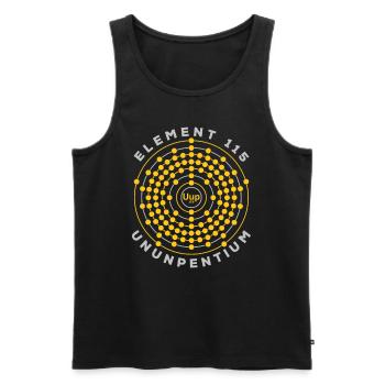 Element 115 Ununpentium Anti Gravity Moscovium - Débardeur bio Premium Homme - noir - Devant - AI Model Male 178 light (178cm)