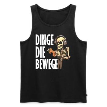 WASD Fun idea for gamers and PC gamers - Men's Premium Organic Tank Top - black - Front - AI Model Male 178 light (178cm)